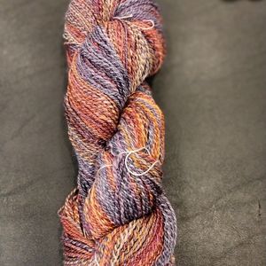 Handspun wool art yarn DK-worstedweight 4.1 oz